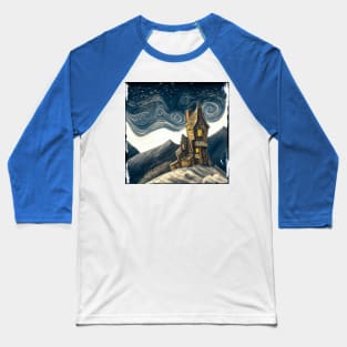 Starry Night Above The Shrieking Shack Baseball T-Shirt